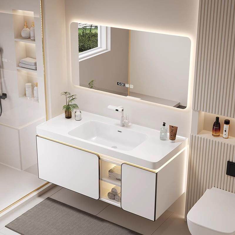 aKk樱慈实木多层瓷新款陶一体3BP7ibT6瓷盆浴室柜组合卫生间洗漱