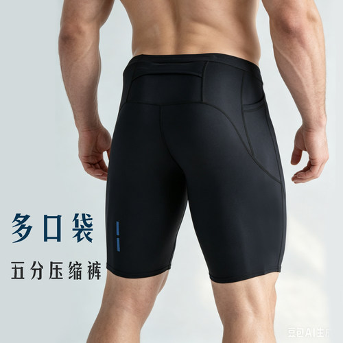 运动速干短裤男马拉松跑步训练