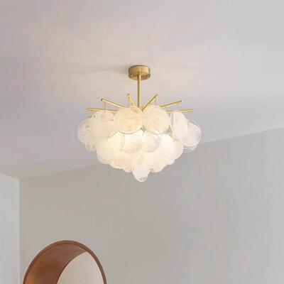 法式复古铃佐-Z8129浪贝壳风吊灯美漫式厅主卧室衣餐帽间浪漫温馨