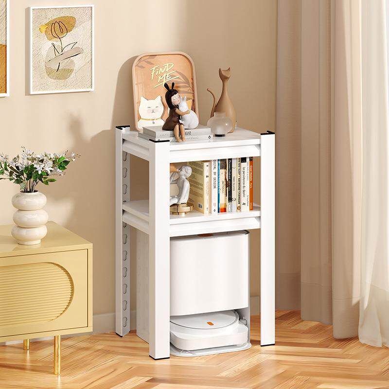 扫地机器人置物架下空高脚收纳架卧室飘窗书架客厅阳台铁艺储物架