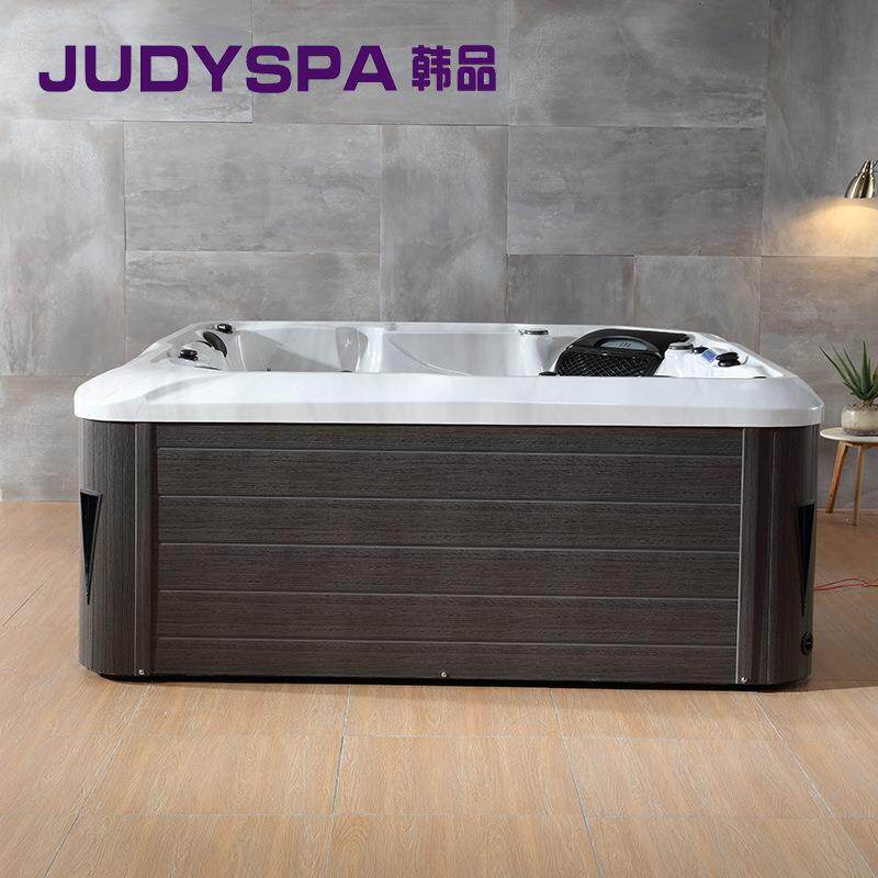 户外多人智能恒温大池室内按摩冲浪亚克力大浴缸别墅酒店深泡浴池