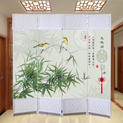 折叠屏风隔断客厅进门遮挡板玄关卧室现代简约装饰帘活动墙办公室