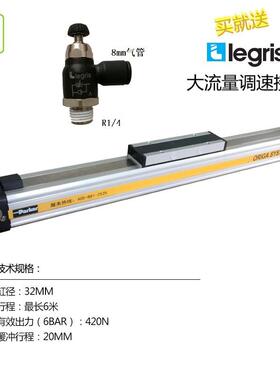现货热销Parker派克无杆气缸OSP-P32-00000-00660短行程带导轨