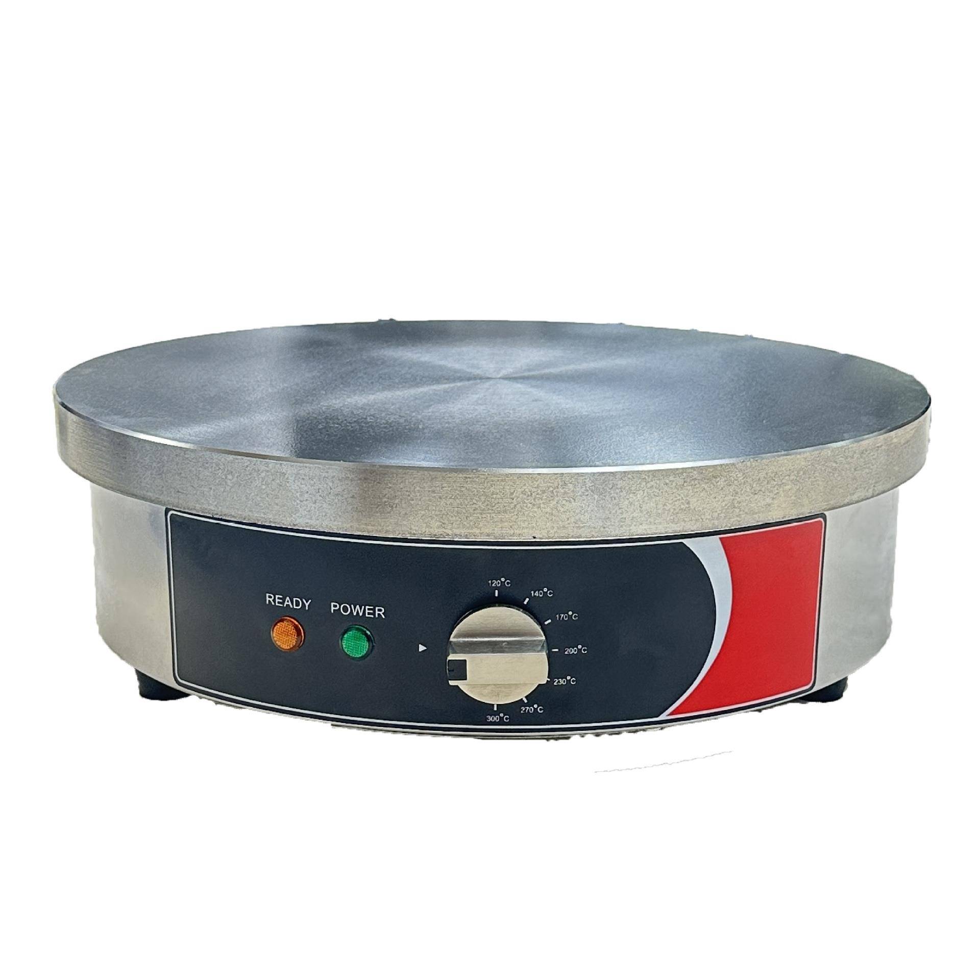 广州商用圆形铸铁可丽饼机不锈钢班戟炉不粘锅电加热煎饼果子