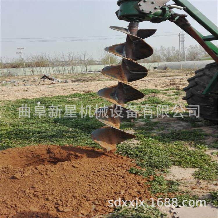 拖拉机挖坑机植树挖坑打洞机地钻农用撒粪机加厚钻头打眼机刨坑机