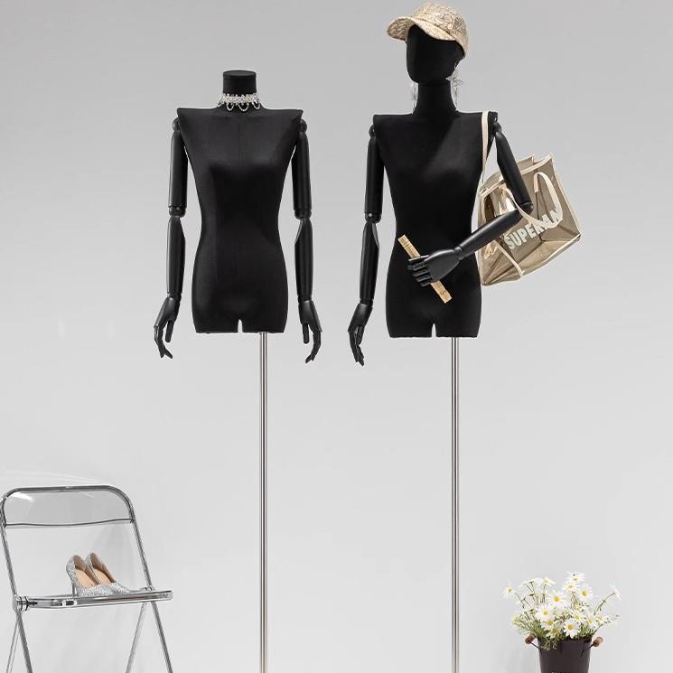 韩版平肩直角肩模特道具女半身人体橱窗人台服装店全身模特展示架