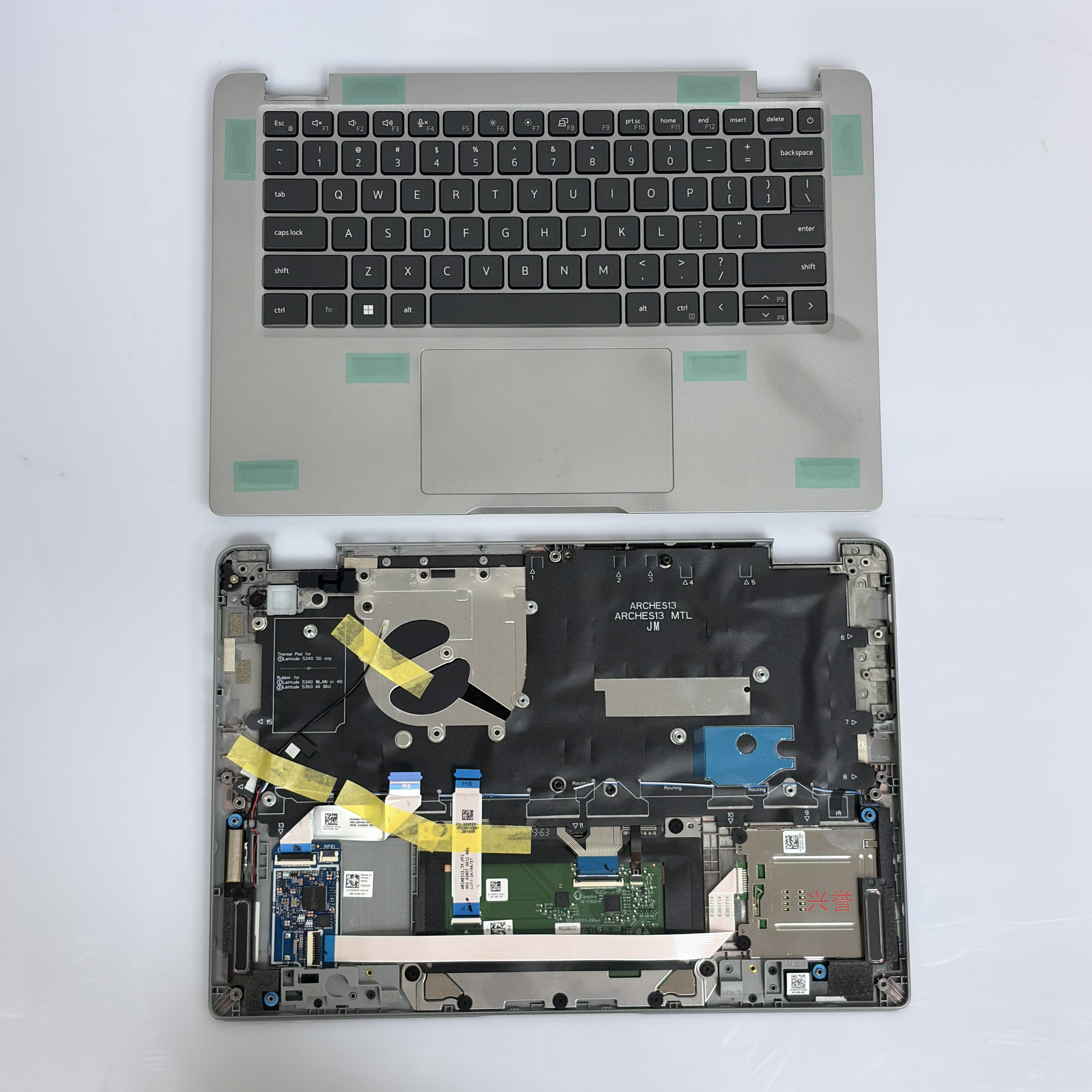 全新原装戴尔/Latitude 5340 5350 C壳 带背光键盘 触摸板 0G926Y