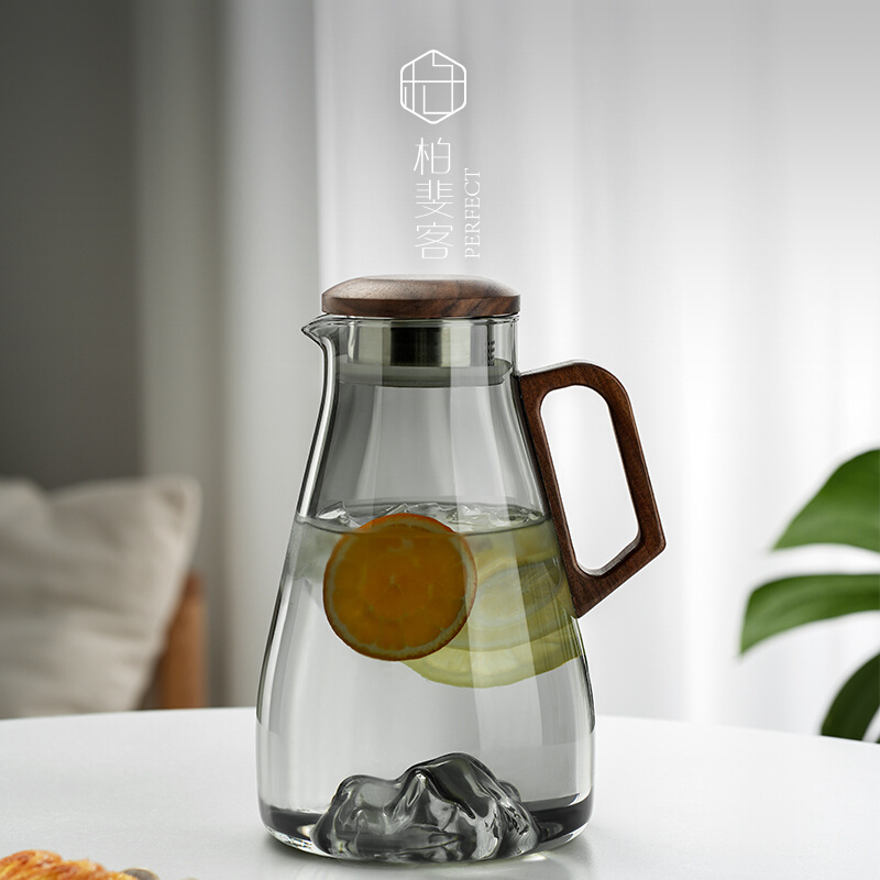 玻璃凉冷水壶放冰箱耐高温家用耐热大容量日式加厚凉开水透明扎壶