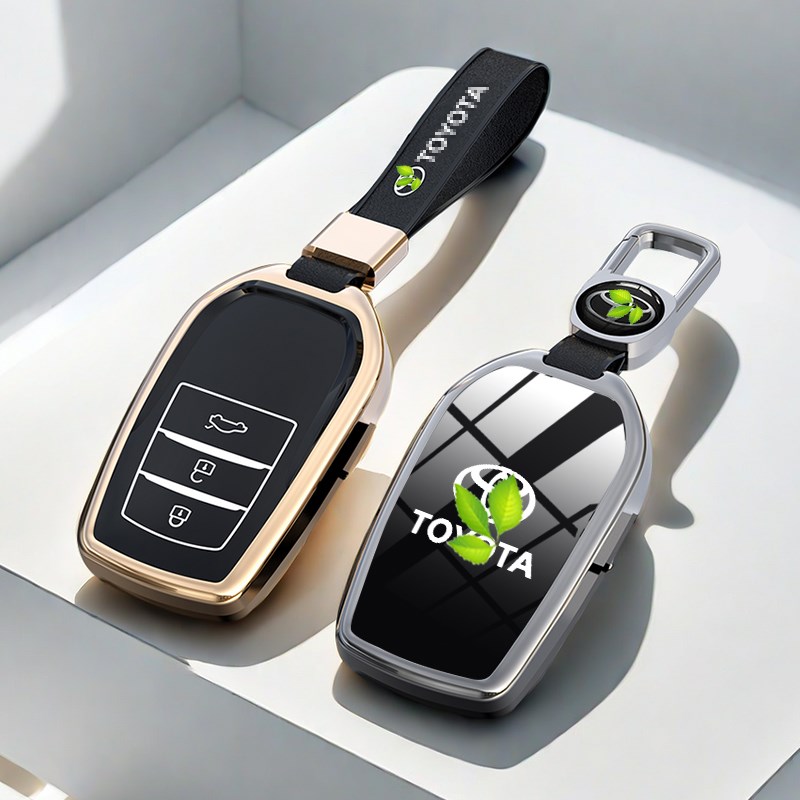 适用丰田汉兰达车钥匙套卡罗拉双擎雷凌威兰达车荣放高级感壳扣包