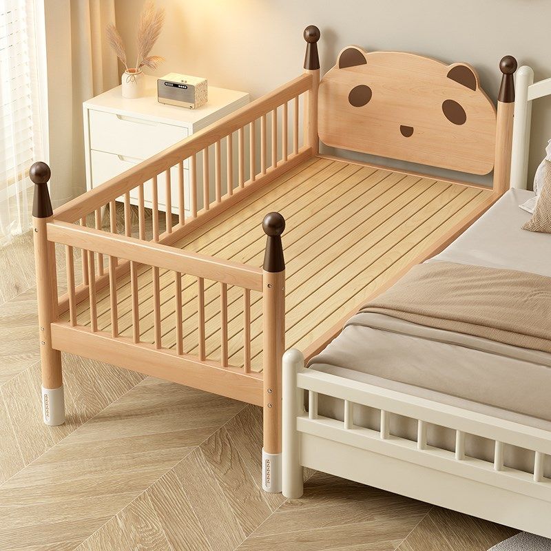 儿童实木拼接床婴儿宝宝侧边小床榉木床边床大人可睡加床加宽大床,住宅家具,儿童拼接床,淘宝优惠券,粉丝福利购,淘宝优惠卷