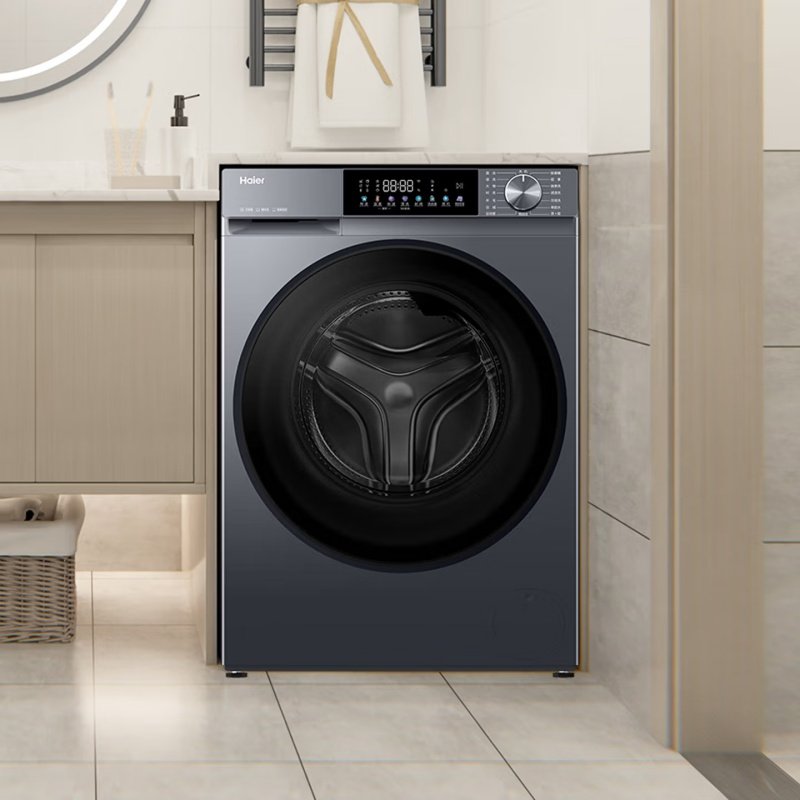 Haier/海尔XQG120-LE55J7U1云溪12KG大容量超薄精华洗滚筒洗衣机