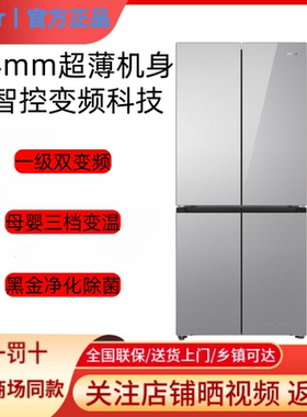 Haier/海尔 BCD-500WGHTDEDSWU1/500WGHFDEDSWU1超薄冰箱一级变频