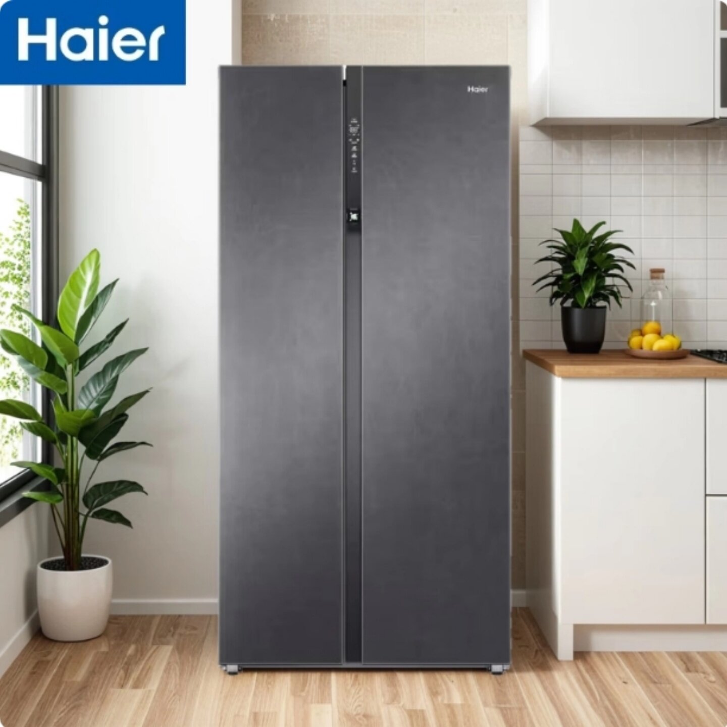 Haier/海尔BCD-620WLHSS19SGU1超薄620L对开门风冷变频家用冰箱