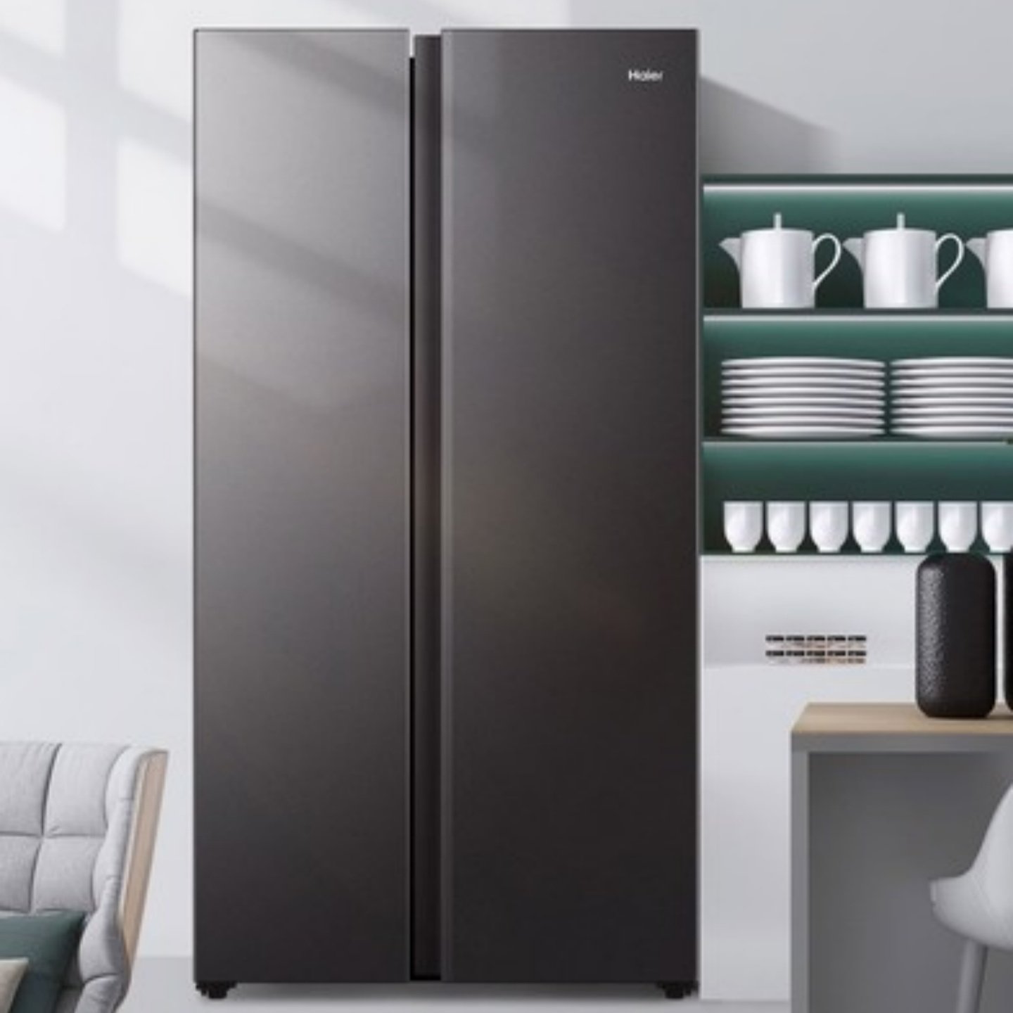 Haier/海尔BCD-521WGHSSEDSD无霜对开门双变频节能大容量冰箱