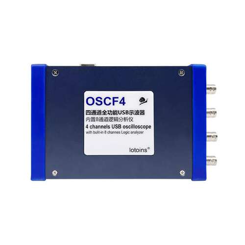 四通道电脑USB虚拟示波器OSCF4信号发生器8路逻辑分析仪