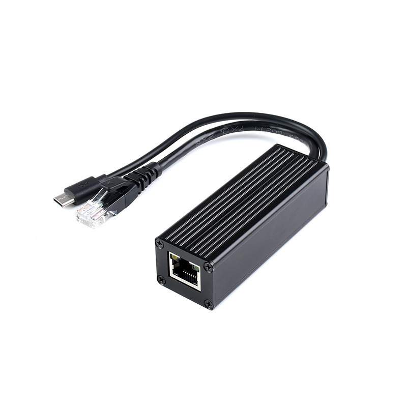 工业级千兆PoE分离器 5V 5A Type-C/DC接口供电 进口MPS控制芯片