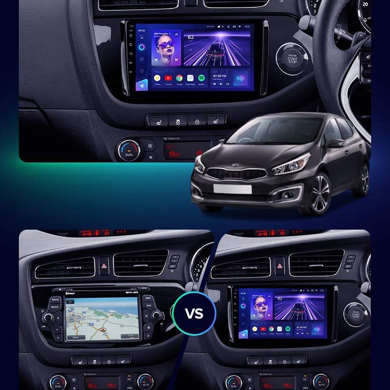 适用起亚CEED汽车12-16右肽车载安卓大屏导航仪gps导航一体机