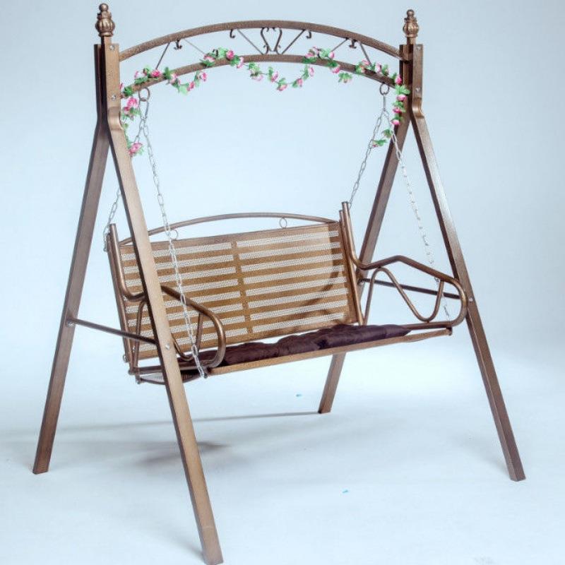 秋千摇椅双人铁艺吊床躺椅阳台室内外藤椅家用荡秋千吊椅一件