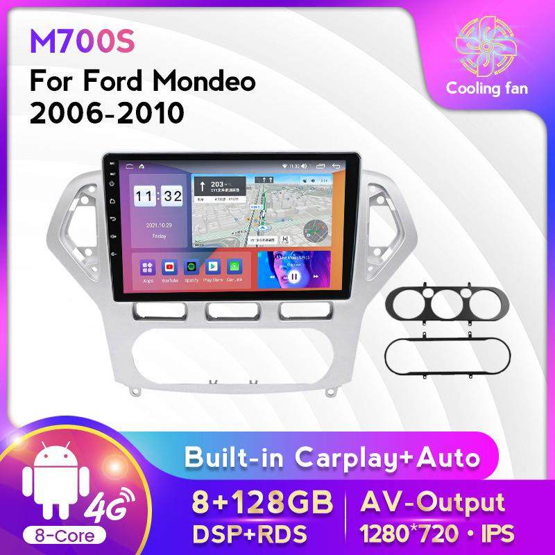 适用于福特Mondeo蒙迪欧06-10款安卓大屏中控车载导航屏幕8+128