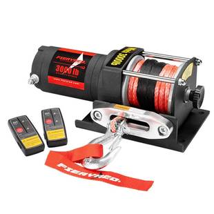 Fieryred3000LBS无线遥控控制电动绞盘越野车自救脱困绞盘