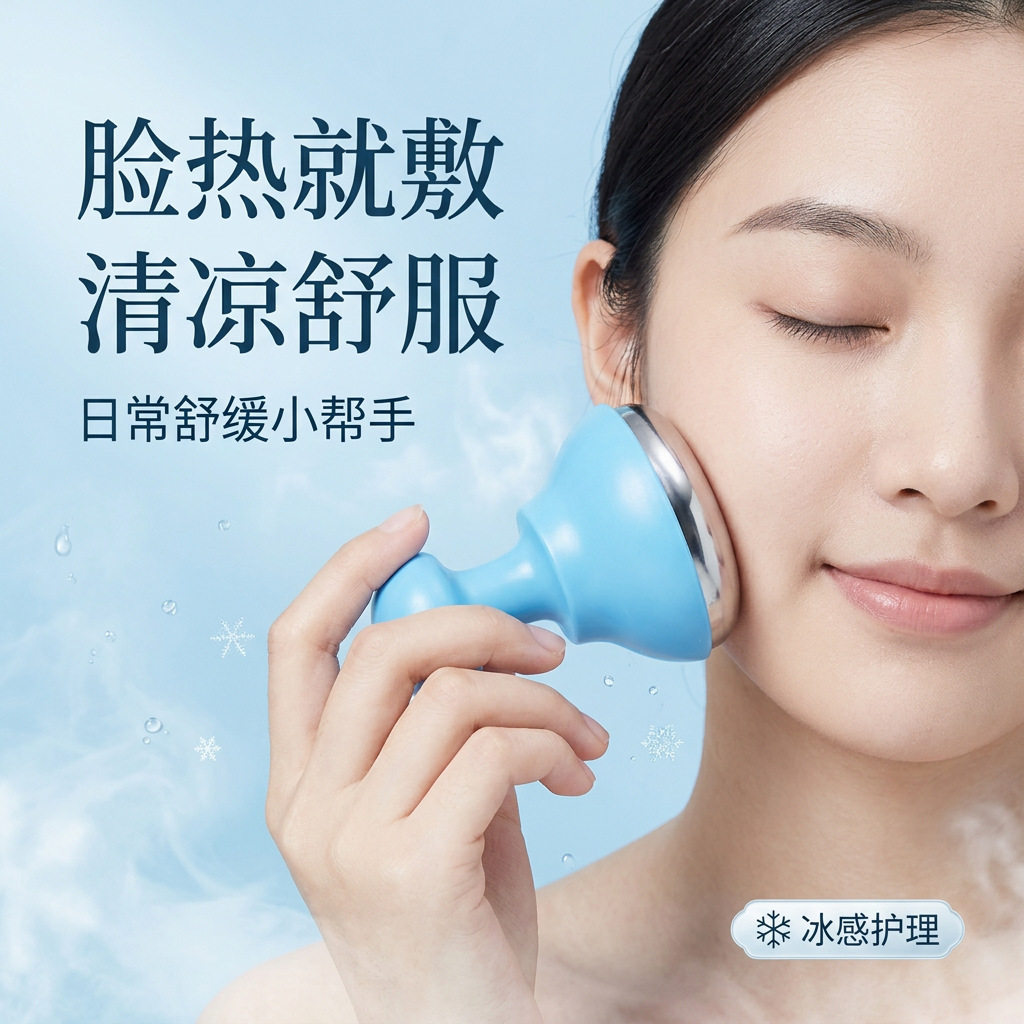 小冰锤冷敷仪术后晒后面部皮肤降温冰镇肤退红收缩毛孔