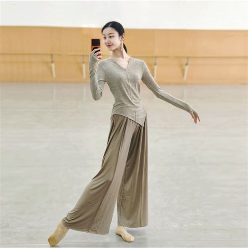 速发舞训冬舞蹈练功服上业古典舞专衣形体秋练飘逸长袖服装艺考