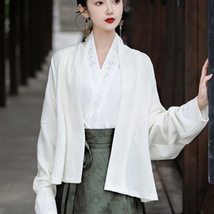 国风外搭 上衣古风外新面中式 速发搭配马披裙 外套改良汉服飞机袖