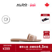ALDO凉拖鞋 女一脚蹬舒适条纹简约时尚 度假优雅外穿大气ALGF24A41