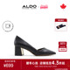 简约大气牛皮粗跟浅口单鞋 ALDO女士高跟鞋 时尚 职业面试ASFF24B20