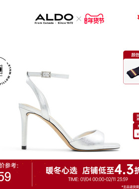 ALDO细跟超高跟凉鞋新款性感一字带气质方头女士ALHS24A78