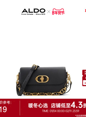 ALDO女士斜挎包锁扣金色设计时尚百搭优雅轻奢气质小型AHCF24A64