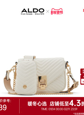 ALDO链条斜挎包百搭通勤挎包时尚女包精致AHCS24A34