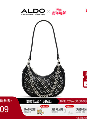 ALDO女士单肩斜挎包铆钉链条腋下时尚质感朋克机能风AHLF24A57