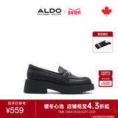 ALDO女士乐福鞋 休闲淑女精致时尚 百搭质感增高厚底英伦ASKF24A05