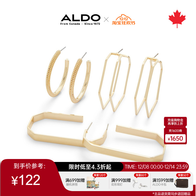 ALDO欧美大气圆圈耳环