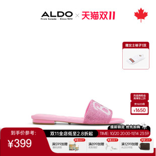 ALDOx芭比联名女士凉鞋 带钻高调奢华晚宴精致优雅气质ALGS24A94
