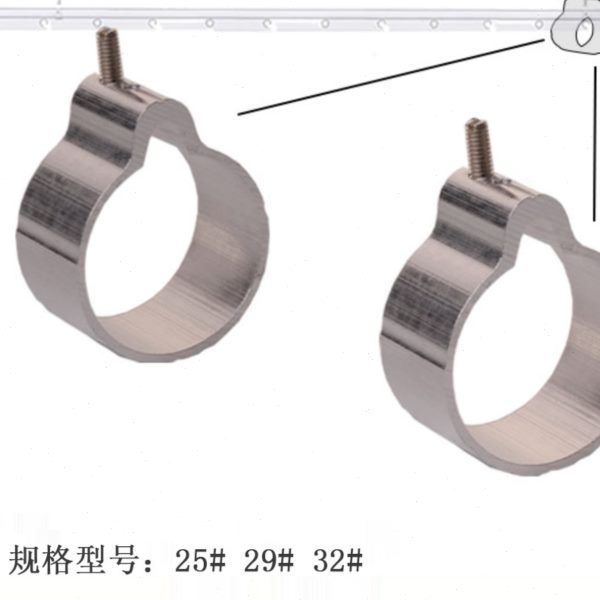 阳台手摇升降晾衣架配件晾衣杆吊环不锈钢圆管吊球套环25 29 32MM