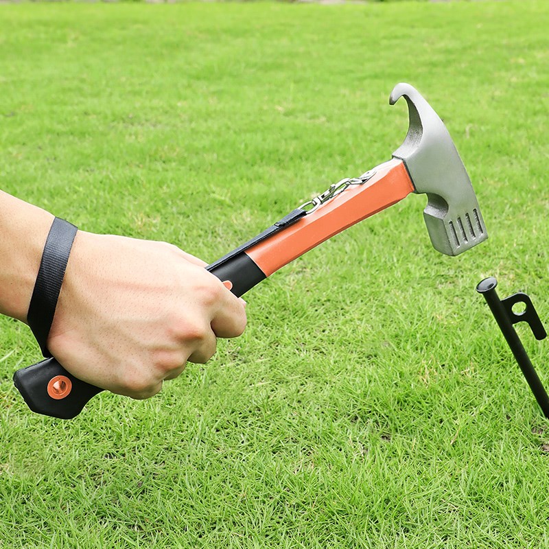 速发露营锤榔头地钉锤天野帐篷地钉固定锤功滩幕营户外多沙能工具