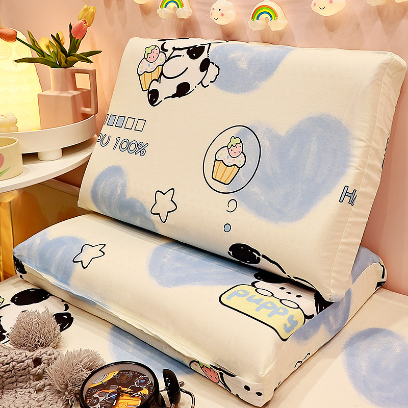 速发纯棉乳胶枕套一对装全棉儿童整头x头枕0枕50套芯内胆套单个40