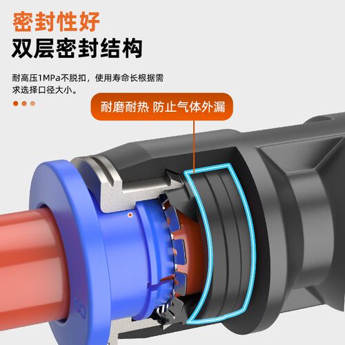 速发气动快速接头配件大全PU4/6/8/10直通塑料PG变径气管快插气泵