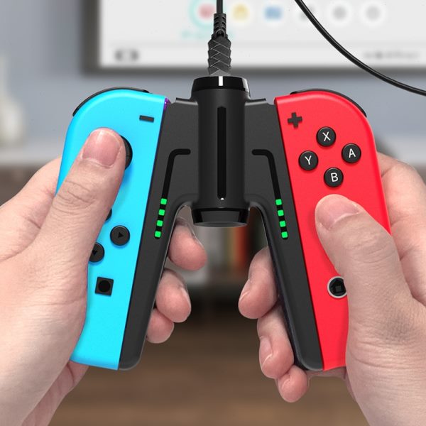 良值原装 Switch桥型手柄充电器 Joy-Con充电握把手把 NS配件