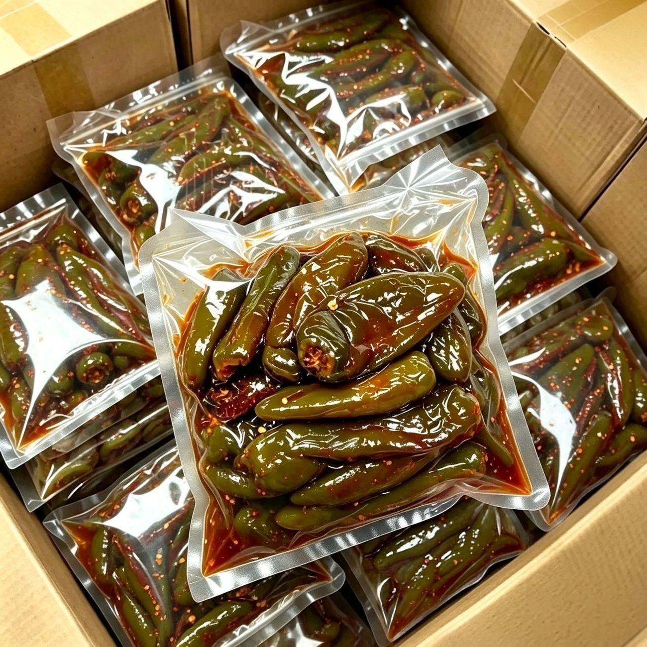特产下饭菜】油焖港椒辣椒泡菜东北红油即食开胃菜朝鲜族饭菜酱菜