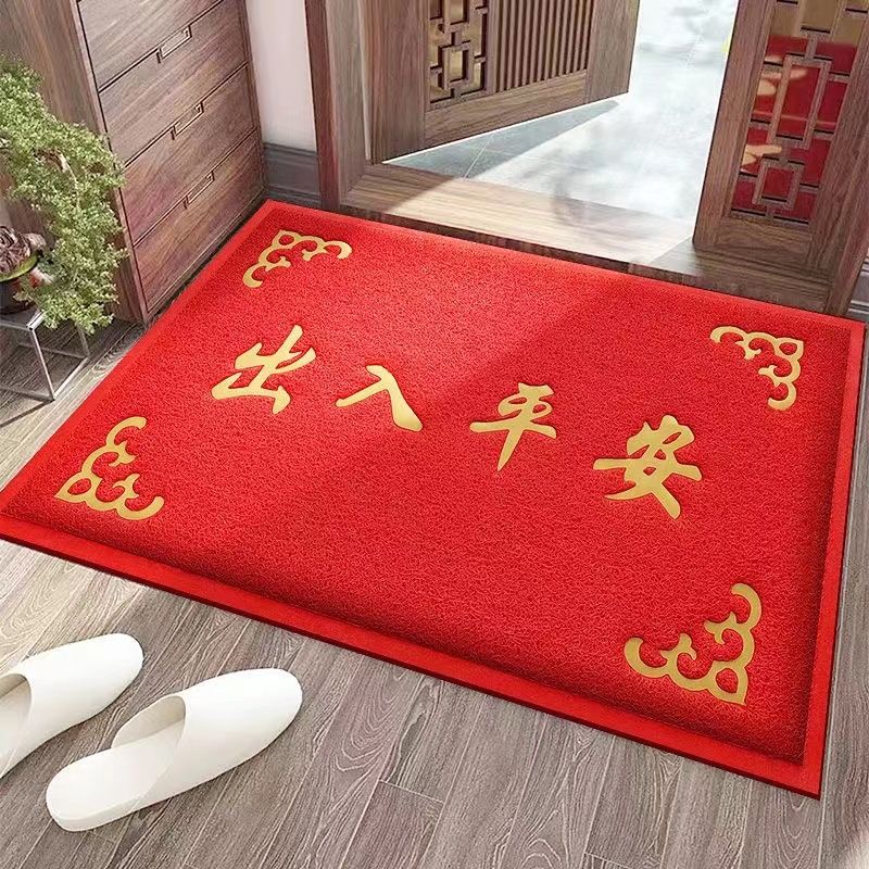欢迎光临丝圈进门地垫特厚门口地垫酒店公司店铺出入平安迎宾垫子
