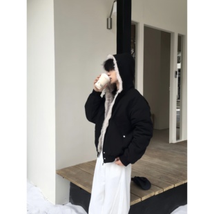 TEN 复古毛领解构裁片设计感厚外套男女休闲座山雕夹克 EMPTY美式