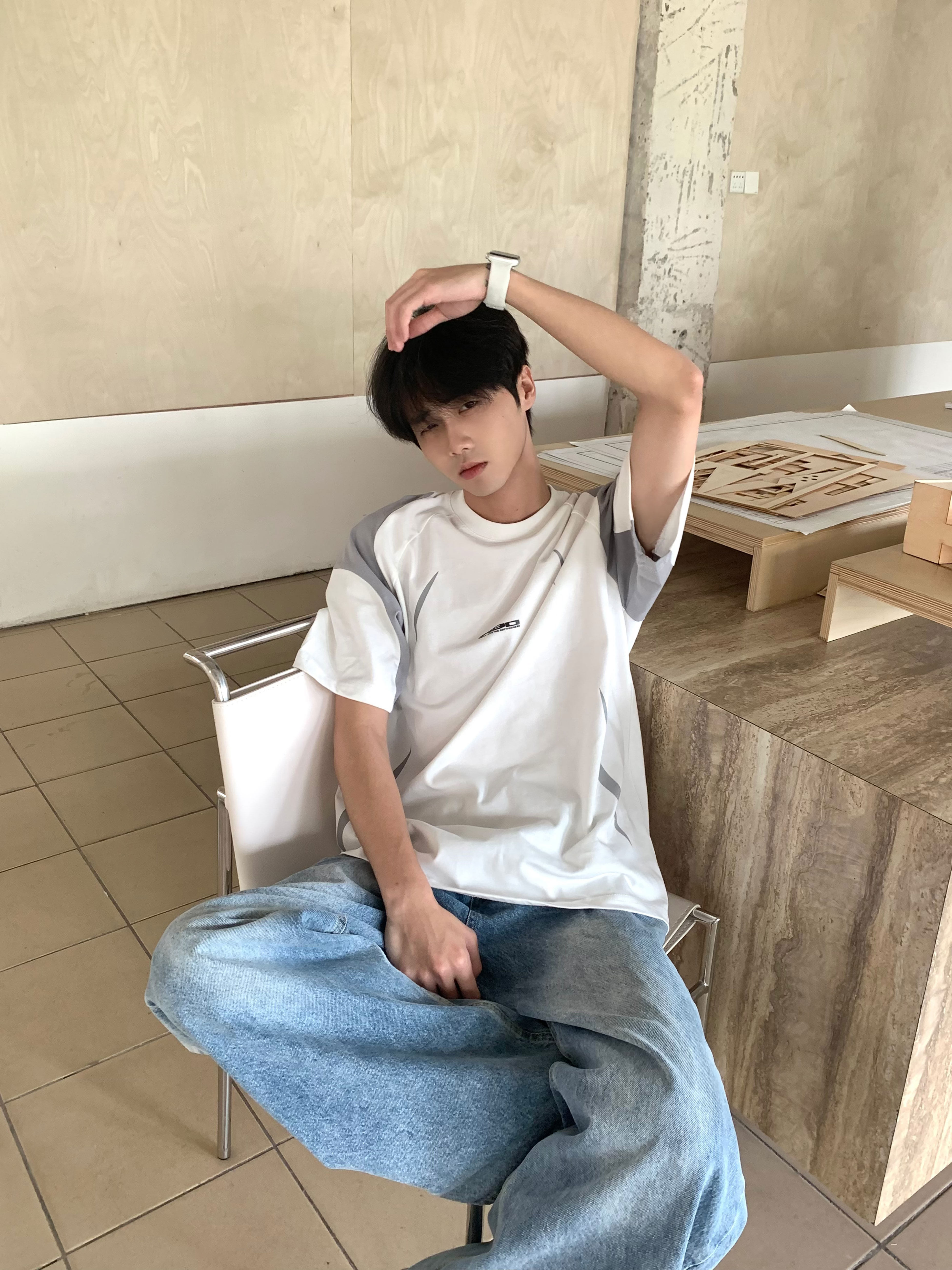 TENEMPTY设计感撞色男女短袖