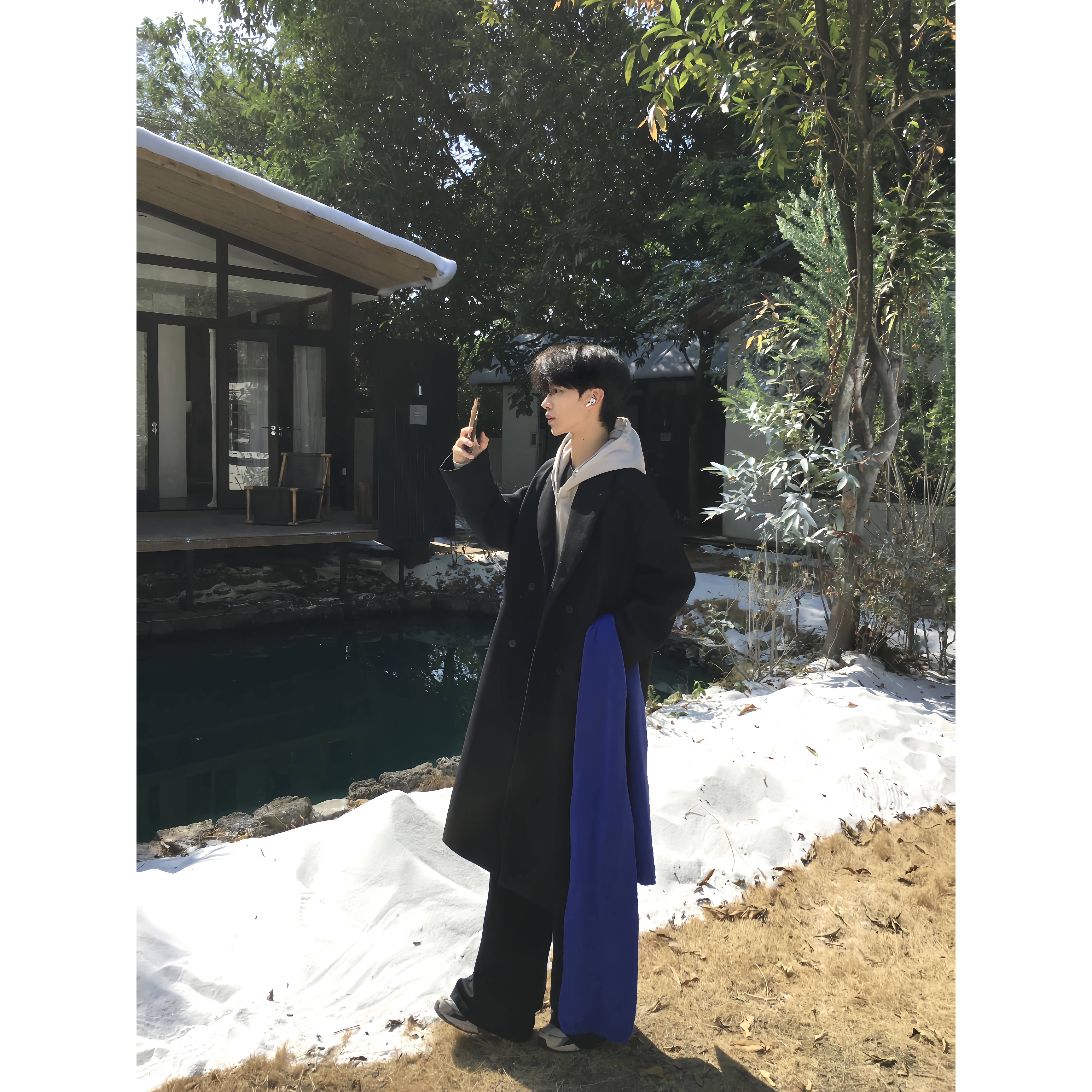 TENEMPTY韩系毛呢大衣秋冬中长款