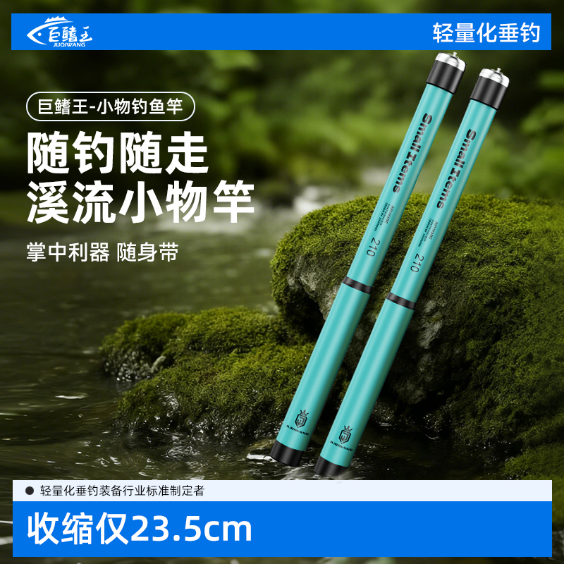 小物钓鱼竿套装短节溪流竿