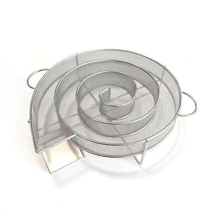 圆形烟熏网篮BBQ冷烟发生器烟熏盒户外烧烤香料架不锈钢烟熏盘,厨房/烹饪用具,烧烤网,淘宝优惠券,粉丝福利购,淘宝优惠卷