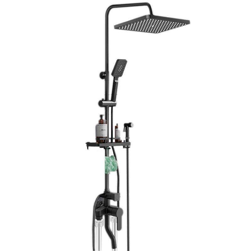 洗澡花洒淋浴套装数显家用卫浴室卫生间明装淋雨增压喷头淋浴器