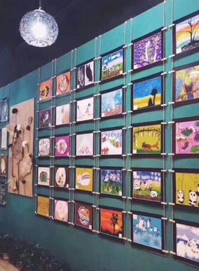速发框术作品裱画框 厚裱卡纸相框儿童画卡纸画美硬8开4KA4照片墙